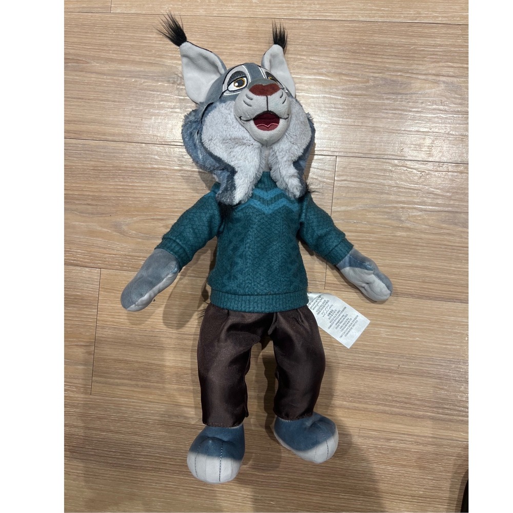 Disney Zootopia Gid Lynx Plush Toy Teal Sweater Grey 12 Inch